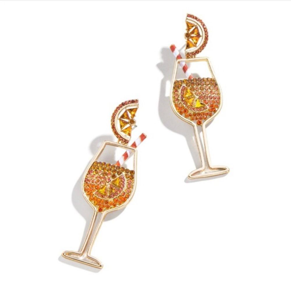 BaubleBar Aperol Sprits Cocktail Earrings